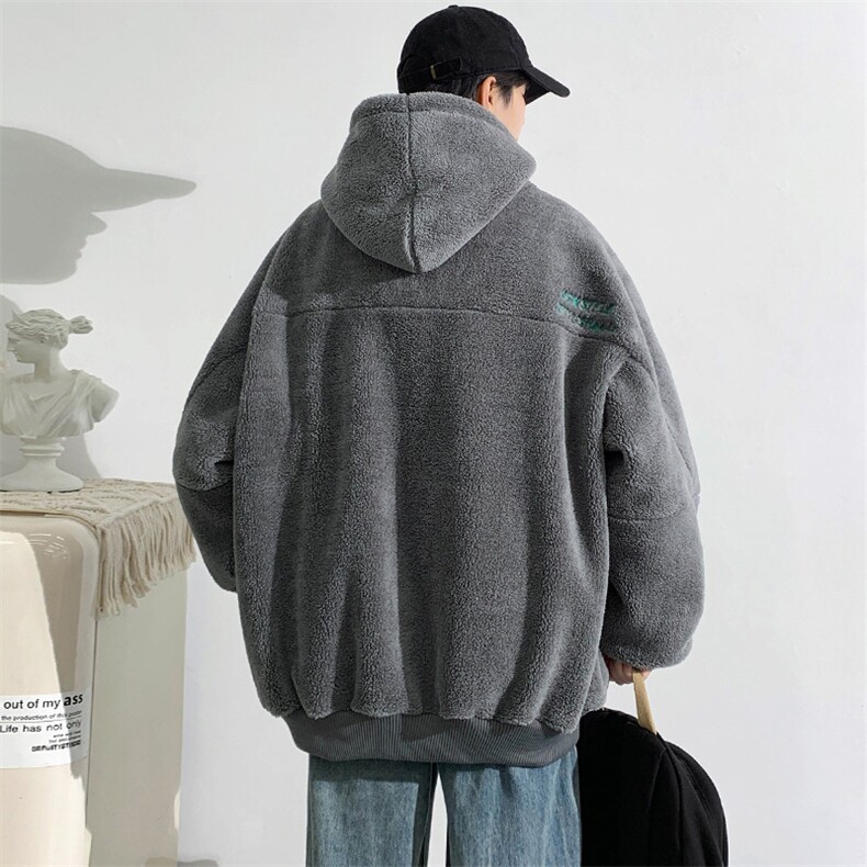 2023冬上新加绒加厚刺绣棉衣羊羔绒连帽外套男女990-P110控价158,男装棉衣,电商A441-1
