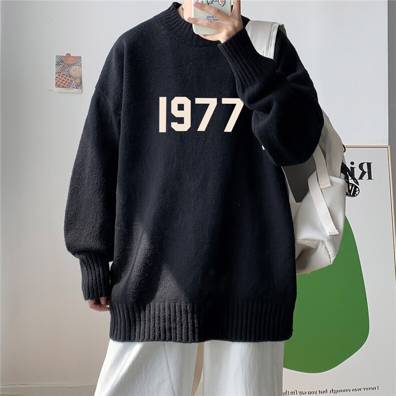 ！23新款宽松大码港风1977半高领毛衣圆领针织衫MB1901-P48,男装针织衫/毛衣,星座508（原C305）