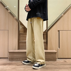 K3198-P45加绒50秋冬加厚美式潮牌灯芯绒织带垂坠感拖地休闲男裤，男装卫衣，电商A009A（原A058A）