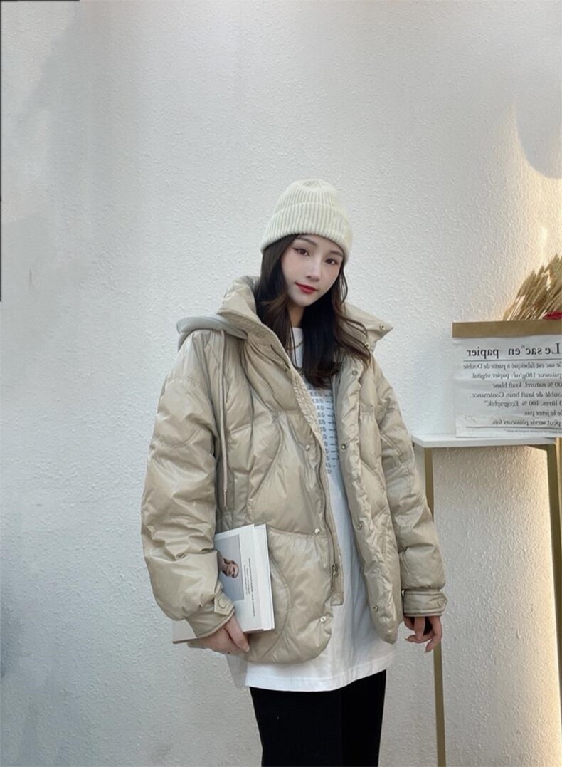 【现货】2021年冬季新款卫衣帽羽绒服，女装卫衣/绒衫，色调轩