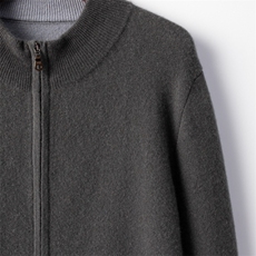 2025年秋季新款百搭空气层半高领开衫，男装羊绒套衫，台绒羊绒