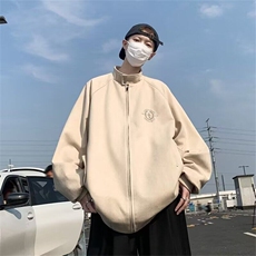 【有货】DW176-P68秋冬季新款宽松加绒男士卫衣外套潮流休闲外套，男装夹克，星座603-2