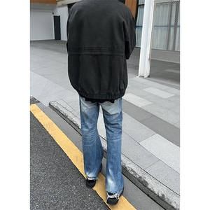 B221 美式ins高街暗黑小众个性宽松直筒牛仔裤 LK23140-P65 控88图片