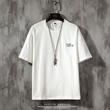【】A003-HT1177-P28夏装新款字母短袖T恤水泥墙，男装T恤，电商A003