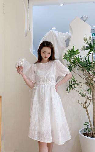 三色连衣裙，女装连衣裙，ZMZF