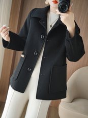 2025年秋季新款女士百搭大衣，女装双面呢大衣，乾庄羊绒