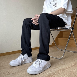 vibe风高街垂感休闲裤男春季潮牌宽松直筒西装长裤子 K6609-P35图片