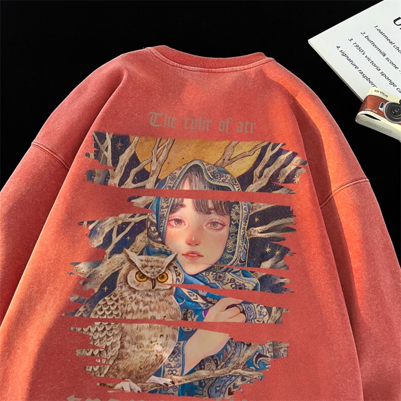 美式潮牌重磅水洗做旧圆领卫衣力推大码男XZ517A-BK15523-p58,男装卫衣,星座517A
