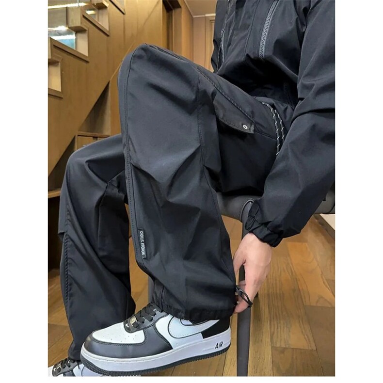 1506A/GK120/P32新款加绒冬季潮流宽松直筒春秋休闲长裤男,男装卫衣,星座1506A