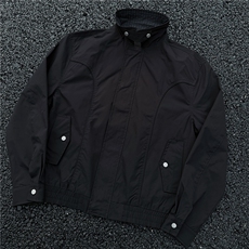 JK733-M-3XL-特P52-美式复古哈灵顿夹克防风翻领撞色格子领外套，男装夹克，星座1811B