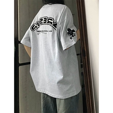 万针全刺绣工艺抖音得物高品质260克重磅纯棉双纱美式高街短袖T恤，男装T恤，电商A486
