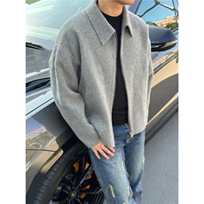 仿羊绒短款呢子外套毛呢夹克JK05005P105，男装毛呢大衣，星座1004（原星座815-3）