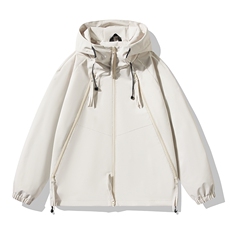户外连帽冲锋衣情侣外套防风登山服夹克男平铺YHJK8826-P65，男装夹克，星座717