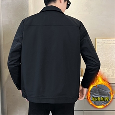 WT1906加棉-P85秋季翻领夹克男士简约上班潮流休闲衬衫领外套，男装夹克，星座703-1