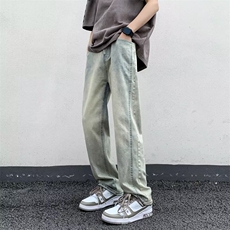 牛仔裤纯色抽绳水洗直筒高弹力男休闲中裤户外长裤子NH117，男装牛仔裤，星座1116A-1（原606A）