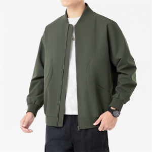 新款春秋夹克棒球服外套男青年韩版潮流休闲百搭大码男士202-P40图片