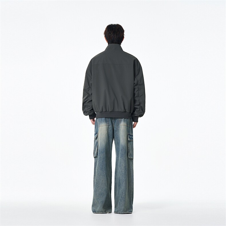 2026春秋季设计感高品质个性简约休闲夹克飞行服防风衣8566-特P36,男装夹克,电商B306