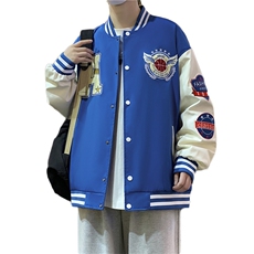 2026新款美式棒球服宽松休闲潮流痞帅立领夹克A436-22129-P68，男装夹克，电商A436