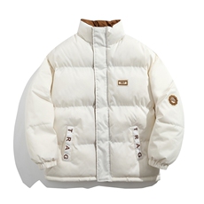 2025立领皮标棉衣棉服小牛津防水面料撞色棉袄面包服1609-P75，男装棉衣，星座207