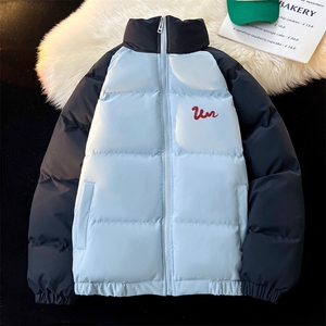 现货 抖音得物可供视频 三防加厚羽绒拼接棉衣外套面包棉服 86652图片