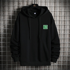 WY2058-P40纯棉连帽卫衣男大码运动帽衫宽松薄外套网格挂拍，男装卫衣，电商A040A