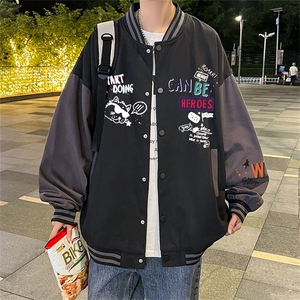 电商DSA028-JKC21W05 P50 新款印花棒球服外套港风休闲夹克图片