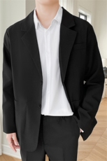 ins休闲西服男韩版潮流痞帅气小西装上衣港风潮牌单西外套dk，男装西服，星座505-2（原电商A260-1)