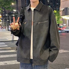 男士皮衣帅气机车飞行夹克美式扎染户外机能外套，男装夹克，星座1206（原A206）