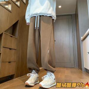 冬季重磅加绒加厚拼接束脚卫裤大码 M~5XL XZ604-KP94JR-P60控78图片