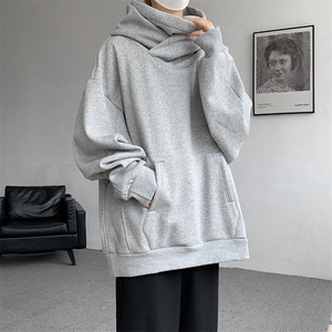 8XL-M刺客美式机能风外套高领连帽卫衣男加绒加厚上衣WY14P68控88图片