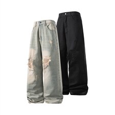 xz116-k1019-P48-网络图现货破洞大码现货牛仔裤，男装牛仔裤，星座116