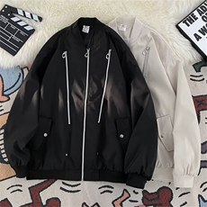 潮牌机能风多拉链飞行服夹克男秋季薄款宽松开衫棒球服外套J675，男装夹克，星座1116A-1（原606A）