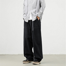 新款卡扣水洗工装休闲裤大码M~5XLXZ604-KG60-P50控68，男装工装外套，星座604