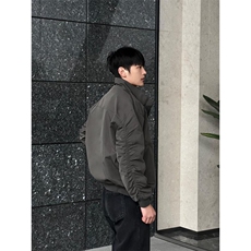26春装新款美拉德立领飞行夹克boxy廓形休闲百搭外套上衣JK6500，男装夹克，电商A486