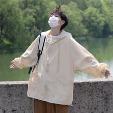 日系防晒衣男夏季薄款防紫外线衣山系钓鱼休闲防晒服男W4866-P40，男装防晒衣，星座412-2