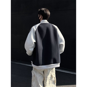 美式立领运动刺绣外套男 xh93-特p75图片