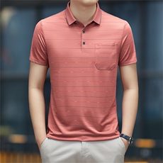 POLO衫男半袖衣服男士体恤衫T恤潮牌休闲翻领爸爸短袖WK5873-P50，男装Polo衫，星座1105-3