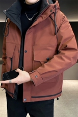 店主风2025年连帽重工机能潮流帅气保暖羽绒服男YR6032-P215，男装羽绒服，电商D240-242