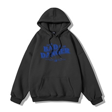 白底！22秋季oversize字母印花宽松连帽卫衣W252P35控58，男装卫衣，电商A247-1
