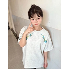 230克刺绣潮T恤男女短袖文艺帅气植物花BT014-P33，男装T恤，星座412-3