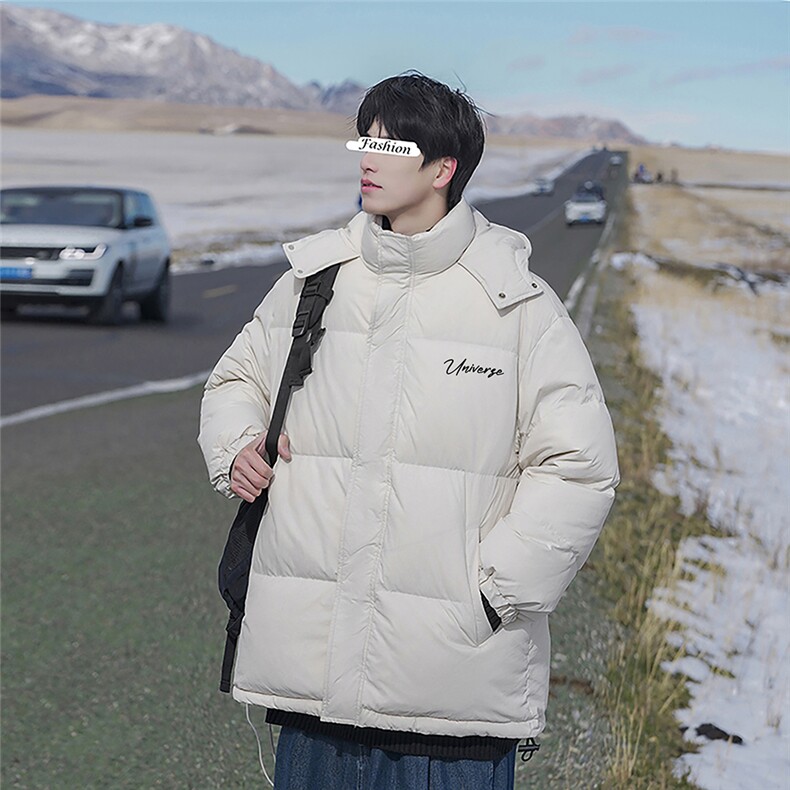 山系新标90白鸭绒个性字母印花连帽羽绒服A247-YR366P255控298,男装羽绒服,电商A247