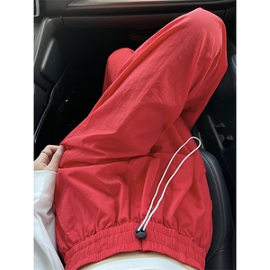B221 多巴胺美式街头hiphop休闲情侣彩色伞兵裤 LK23119-P55 控78图片