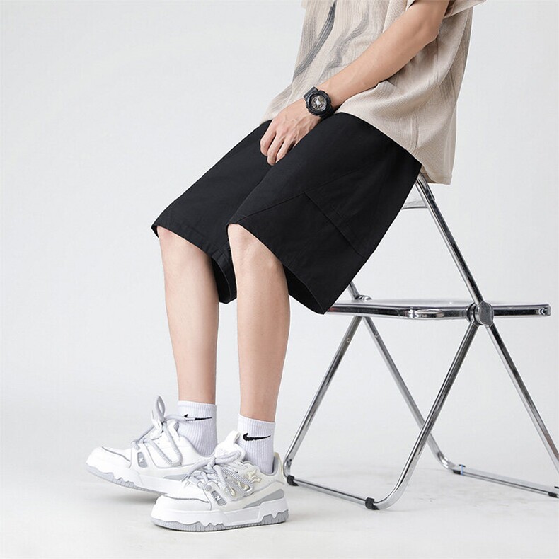 夏季新款美式工装休闲西裤男士潮流宽松运动五分短裤HZ9911特P35，男装西裤，星座610B-1