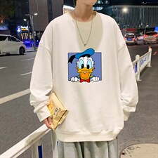 S6223-P28  秋季圆领卫衣男大码韩版宽松长袖外套图片