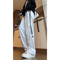 秋季新款潮流褶皱条纹设计美式宽松休闲裤B315-K24261-特p35控68，男装休闲裤，电商B315