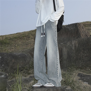 C315-222特P高品质立体腰皮圈抽绳松紧腰牛仔裤(特P39限79)1图片