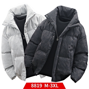高街复古做旧冬装立领棉服男女棉衣外套光板面包服 HZ8819-P88图片