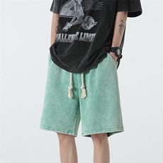 抖音供货、320克夏季新款水洗立体腰休闲短裤D223A-SK2300-P40，男装休闲裤，电商019-1