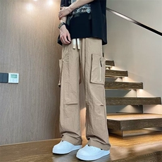 夏季新款潮牌宽松直筒工装裤大口袋休闲冲锋裤男现货K7929-P45，男装工装外套，星座512-3