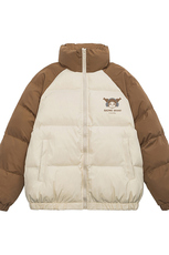 白底23新款冬季美式时尚百搭立领加厚棉服外套MY66603P115控158，男装棉衣，电商A268-1